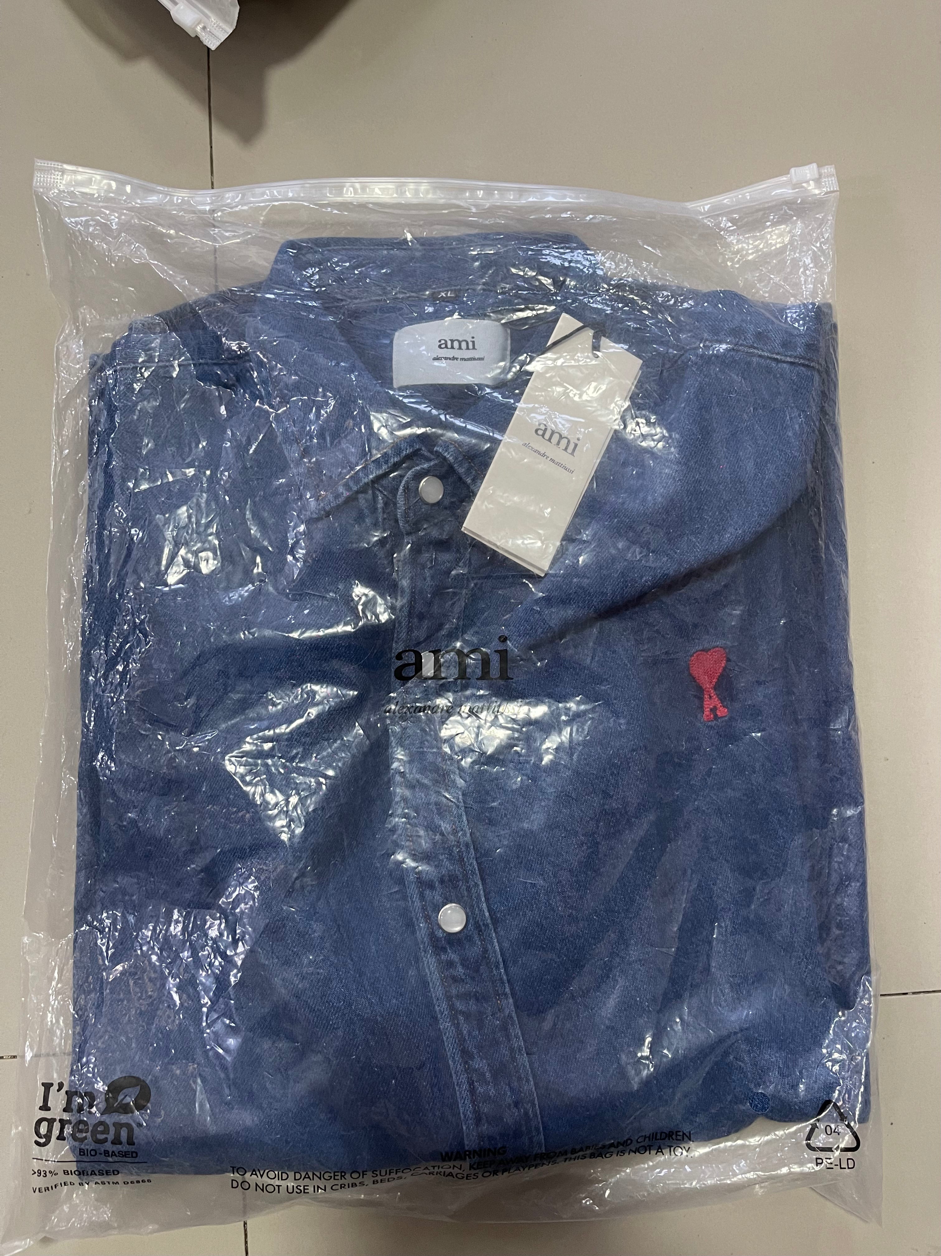 Ami small logo denim long sleeves