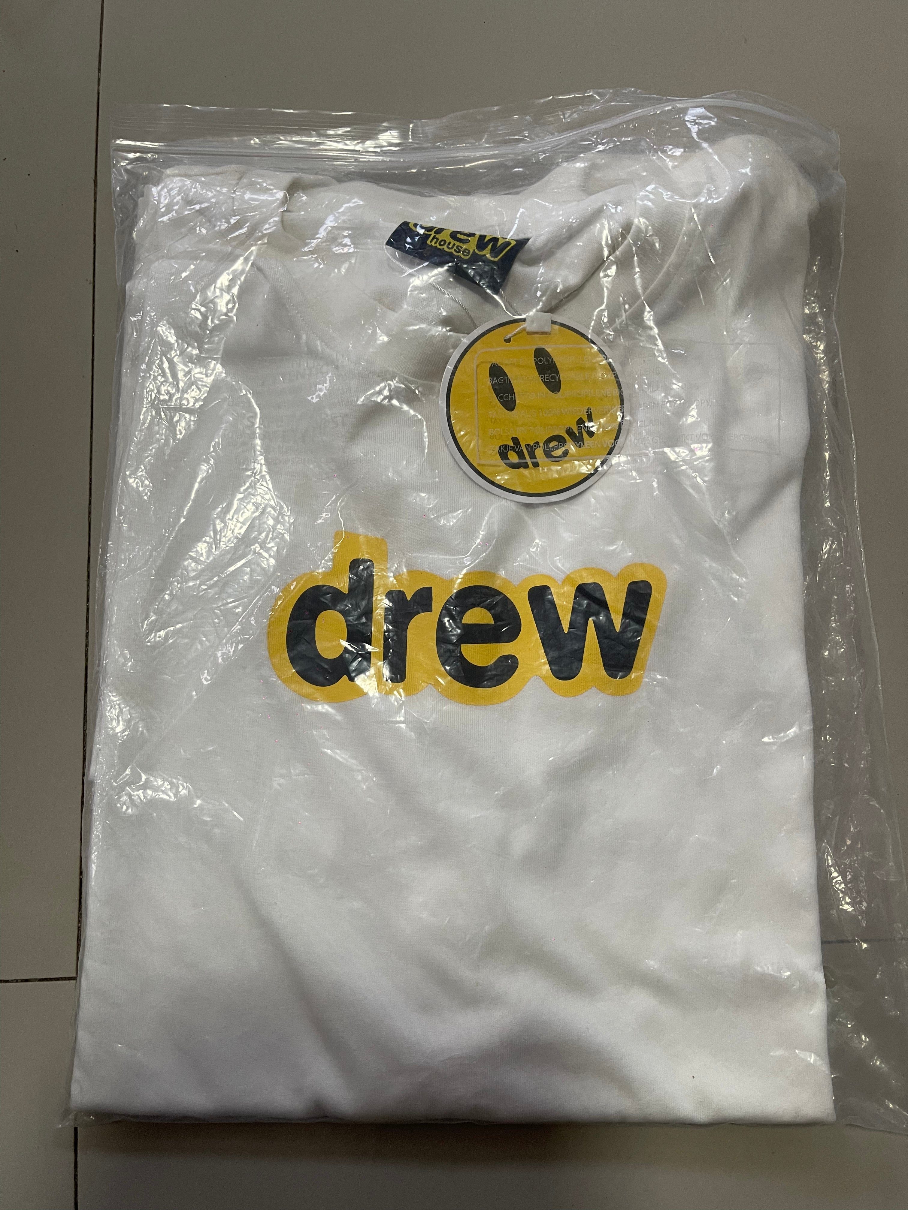 Drew middle logo tee white
