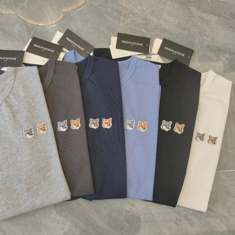 Maison Kitsune double logo T-shirt