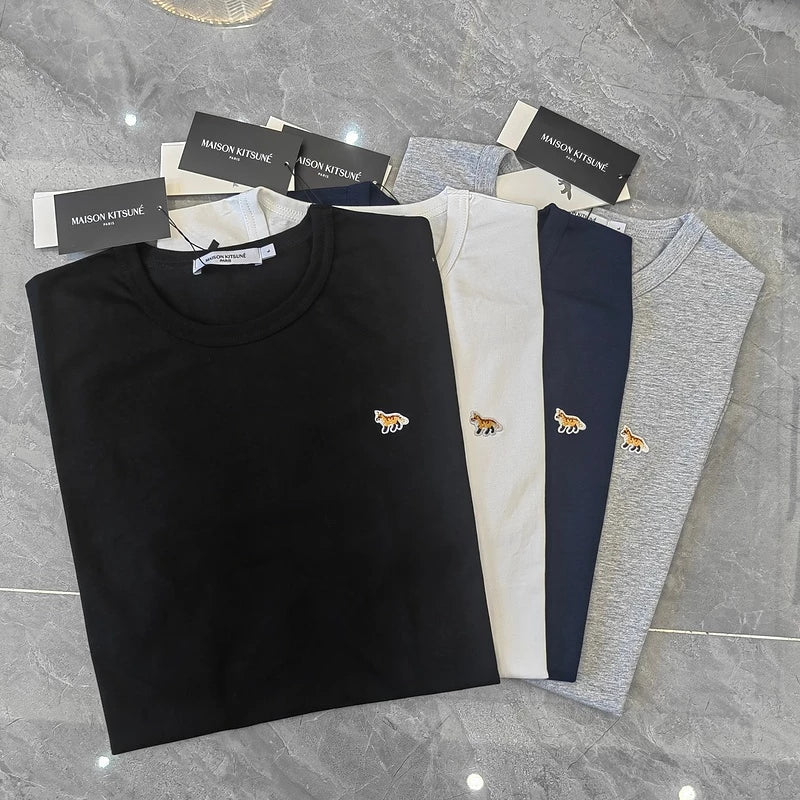 Maison Kitsune small fox logo T-shirt