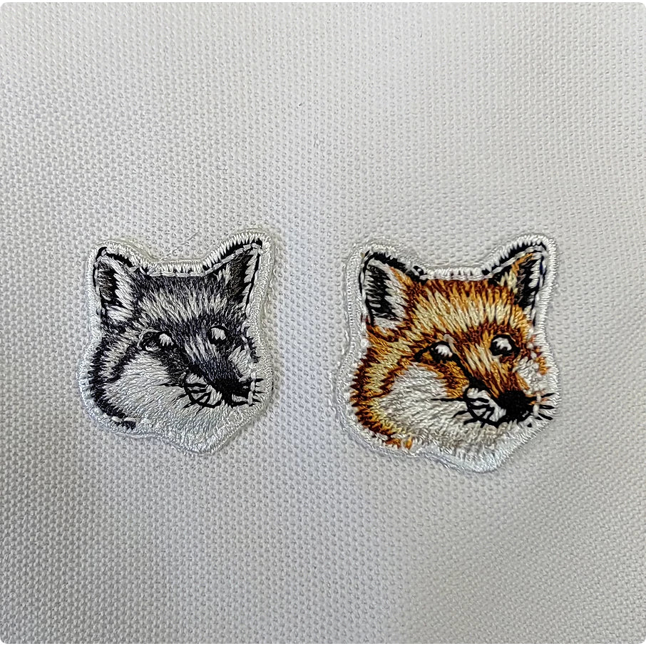 Maison Kitsune double fox logo Polo Shirt