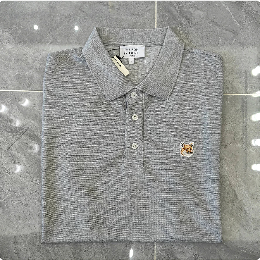 Maison Kitsune single fox logo Polo Shirt