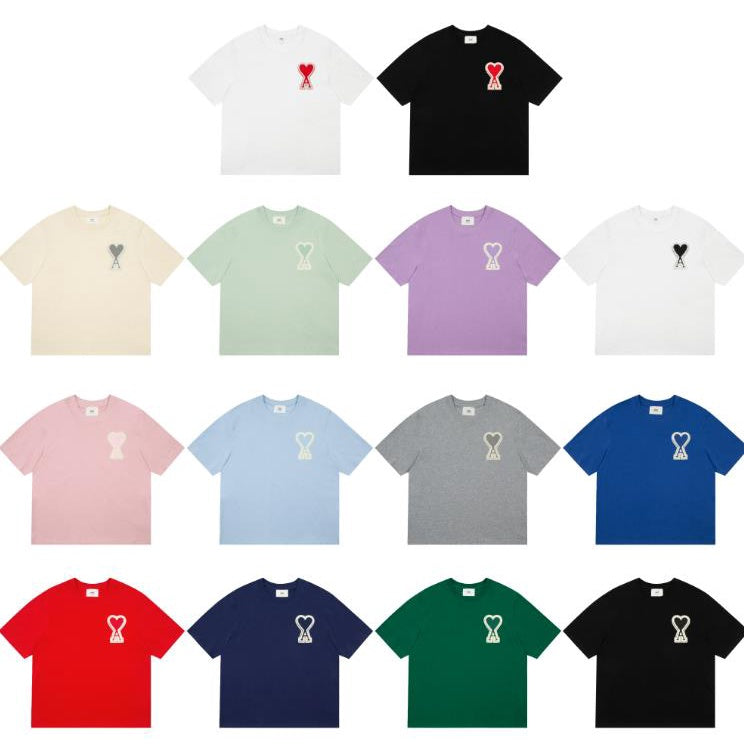Ami De Coeur patched Big logo T-shirt