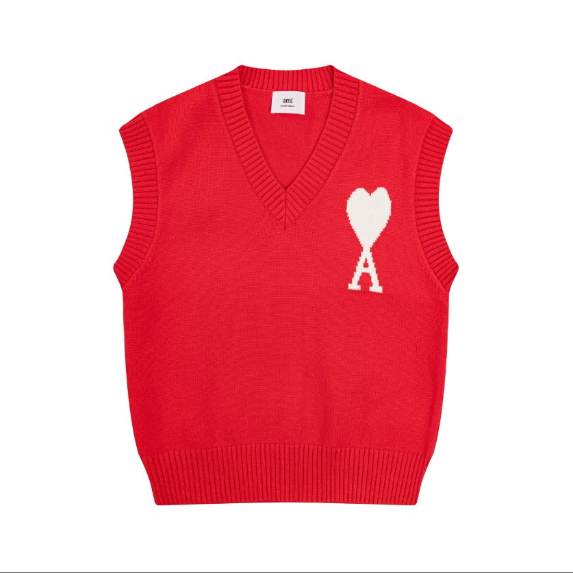 Ami De Coeur knitted Big Logo Vest