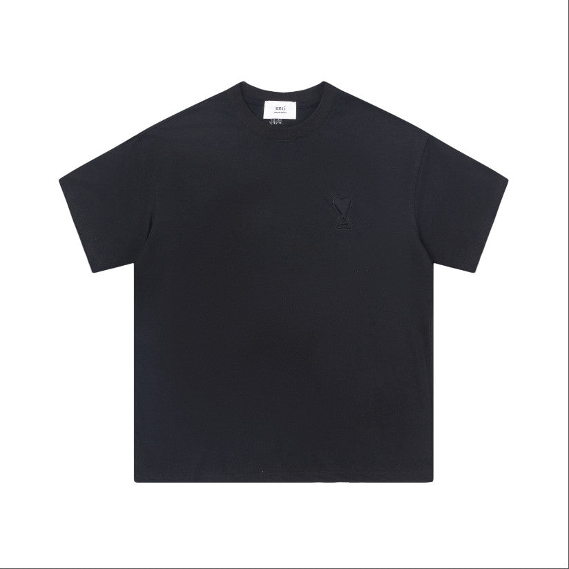 Ami De Coeur small logo T-shirt earth tones