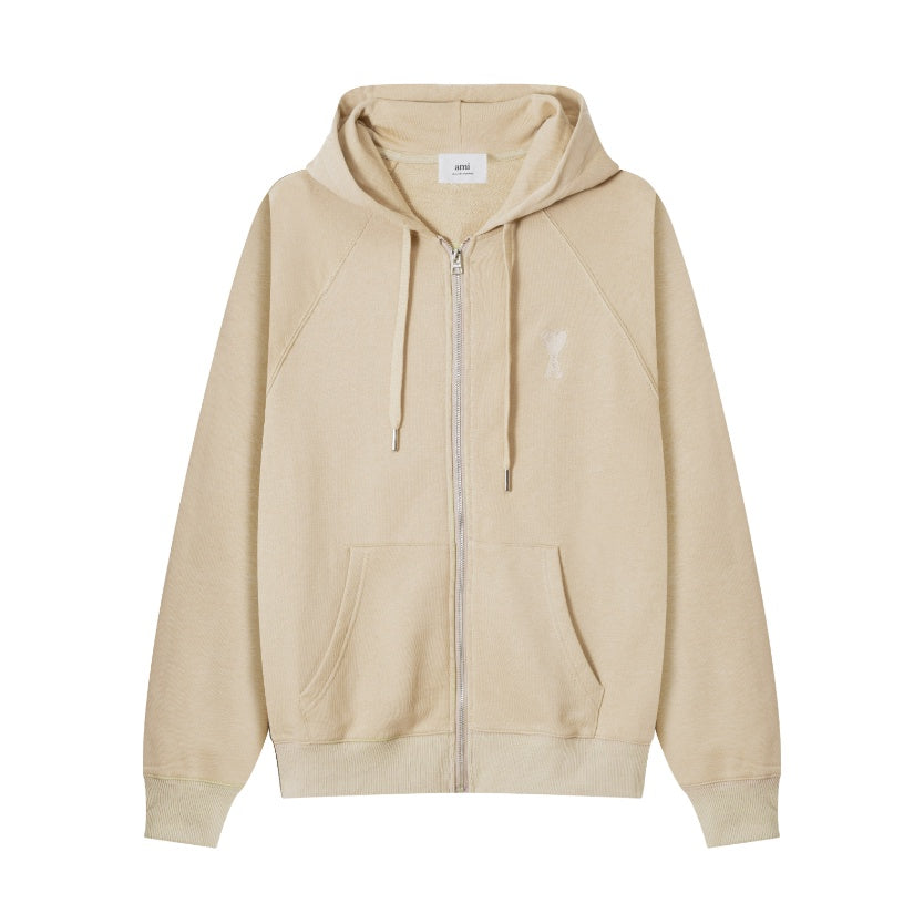 Ami De Coeur mid logo zipped hoodie