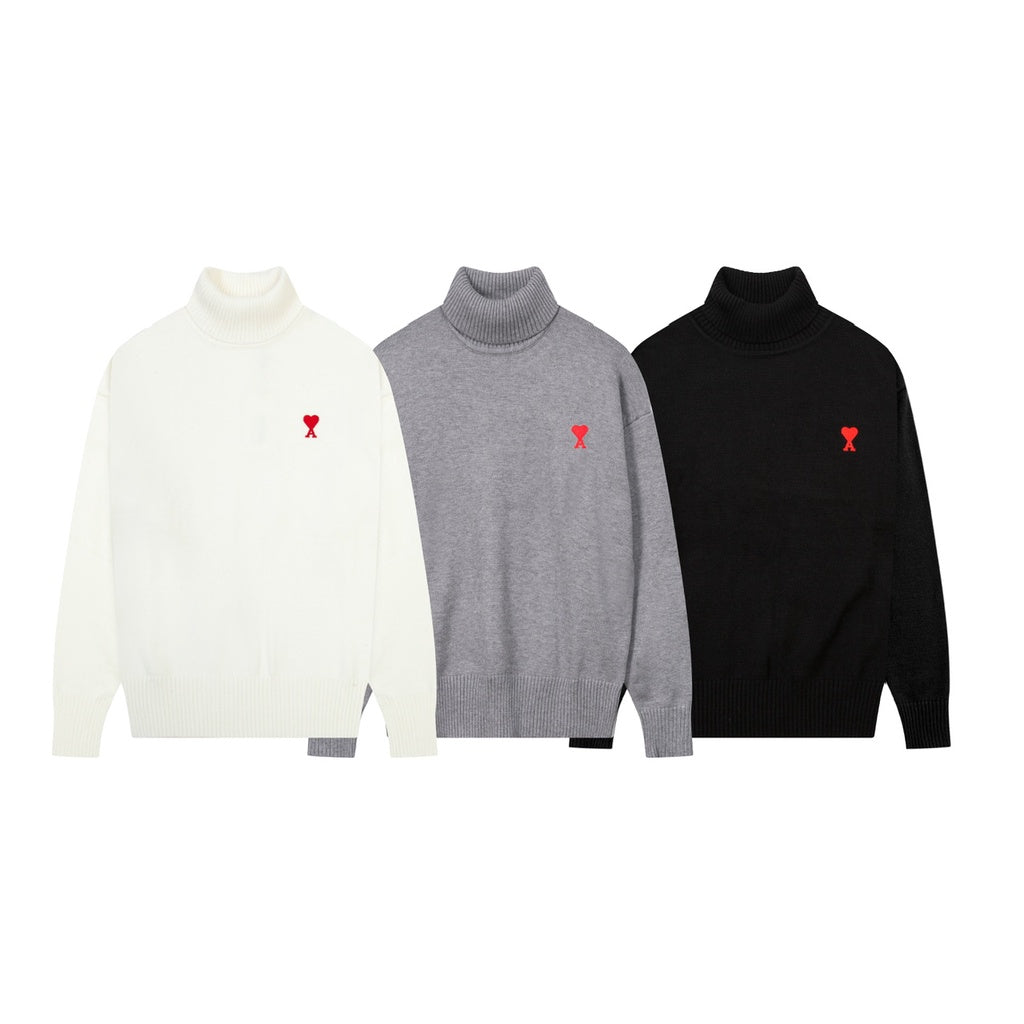 Ami De Coeur small logo turtle neck Sweater