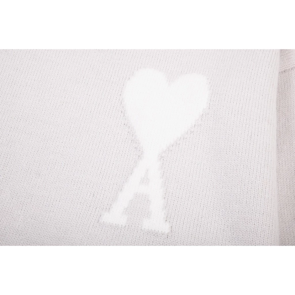 Ami De Coeur small logo turtle neck light Sweater
