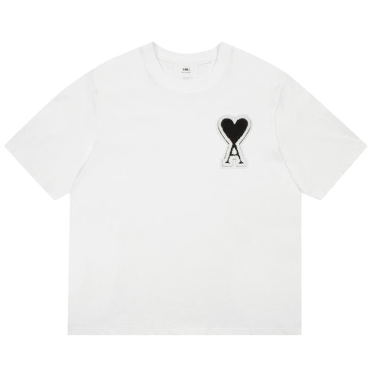 Ami De Coeur patched Big logo T-shirt