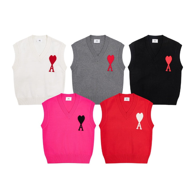Ami De Coeur knitted Big Logo Vest