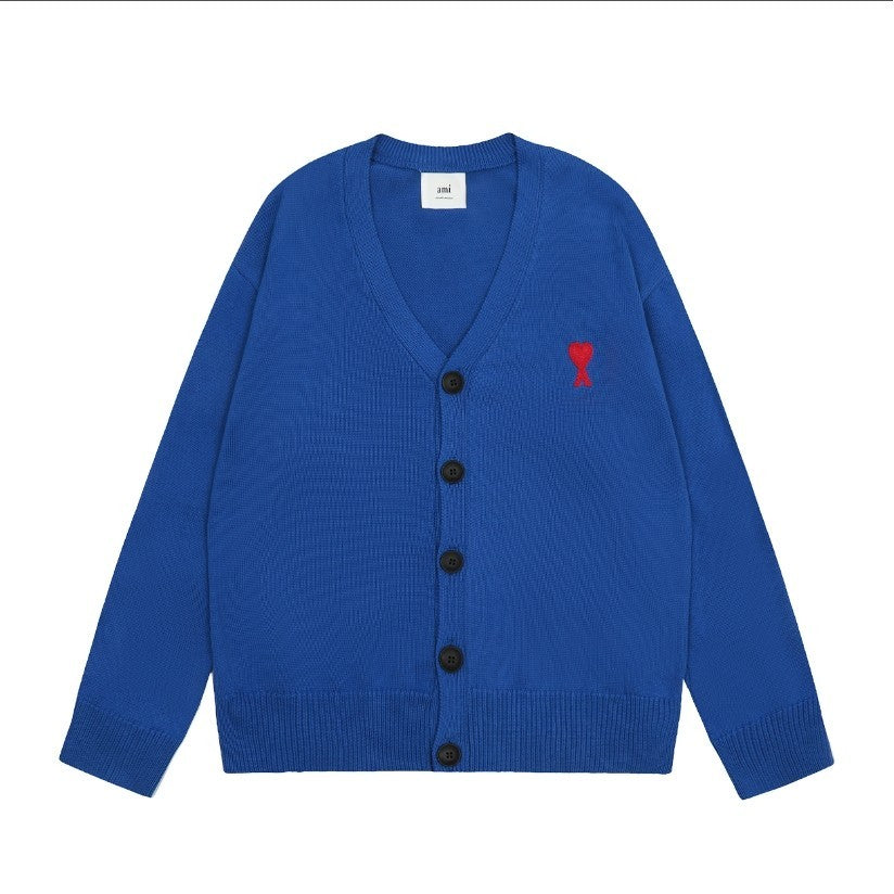 Ami De Coeur small logo Knitted Cardigan