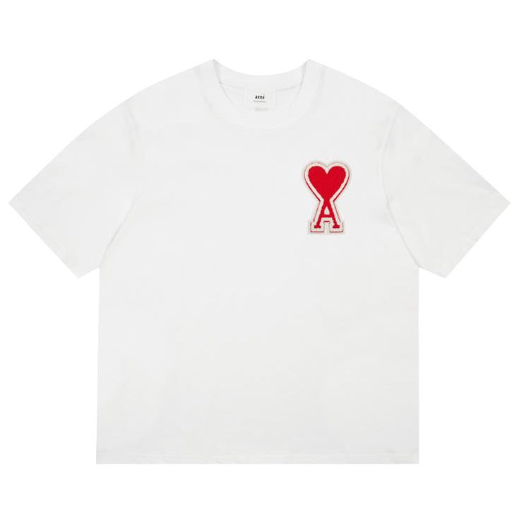 Ami De Coeur patched Big logo T-shirt