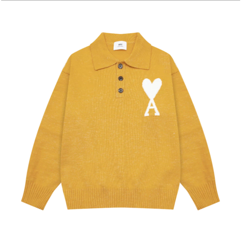 Ami De Coeur big logo buttoned Sweater