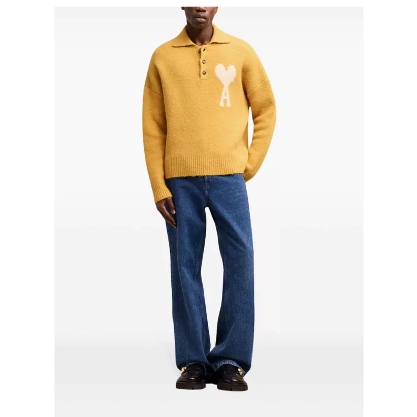 Ami De Coeur big logo buttoned Sweater