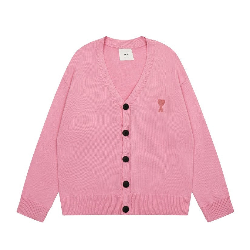 Ami De Coeur small logo Knitted Cardigan