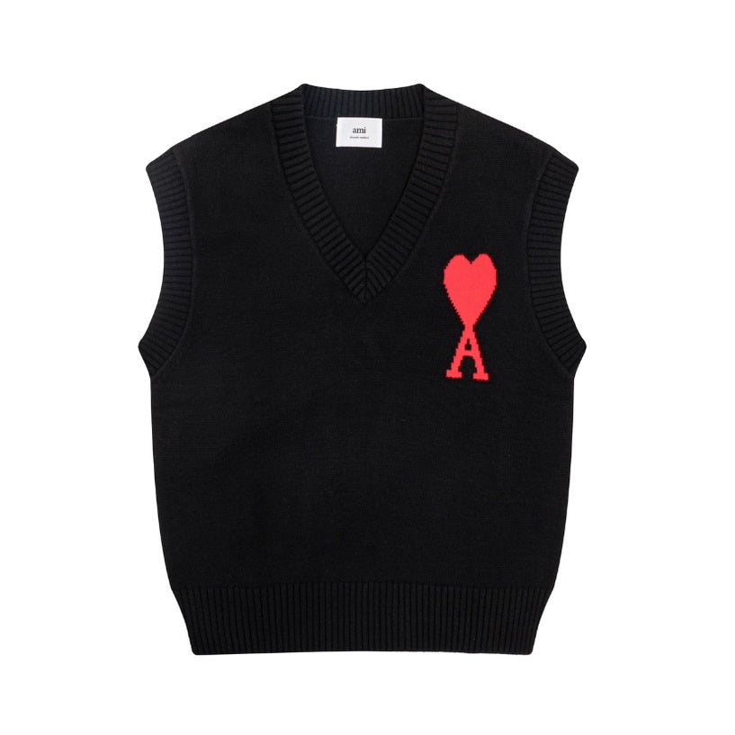 Ami De Coeur knitted Big Logo Vest