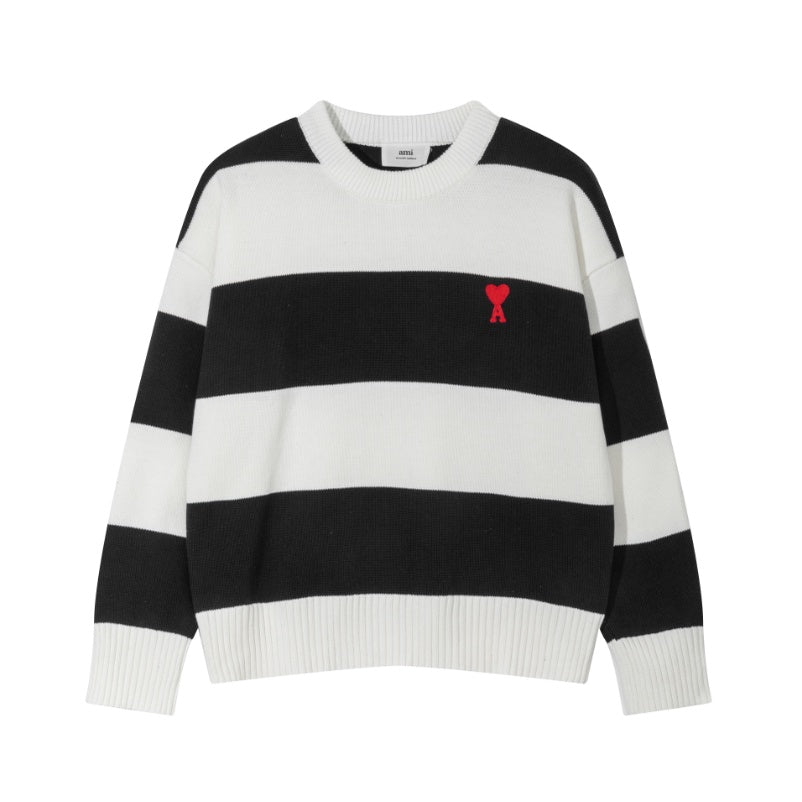 Ami De Coeur big logo stripes Sweater