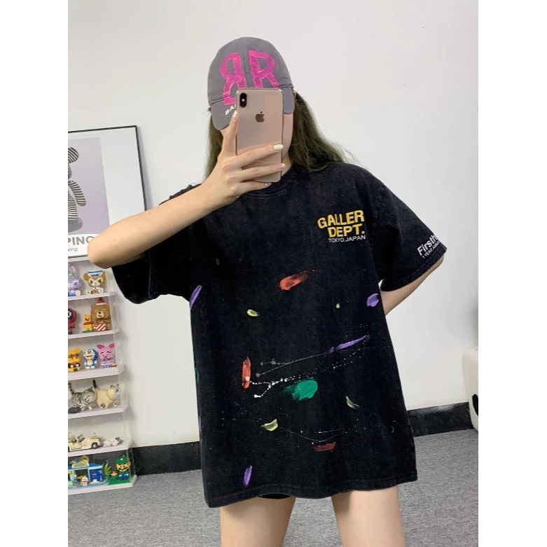 Gallery Dept. Paint black tee