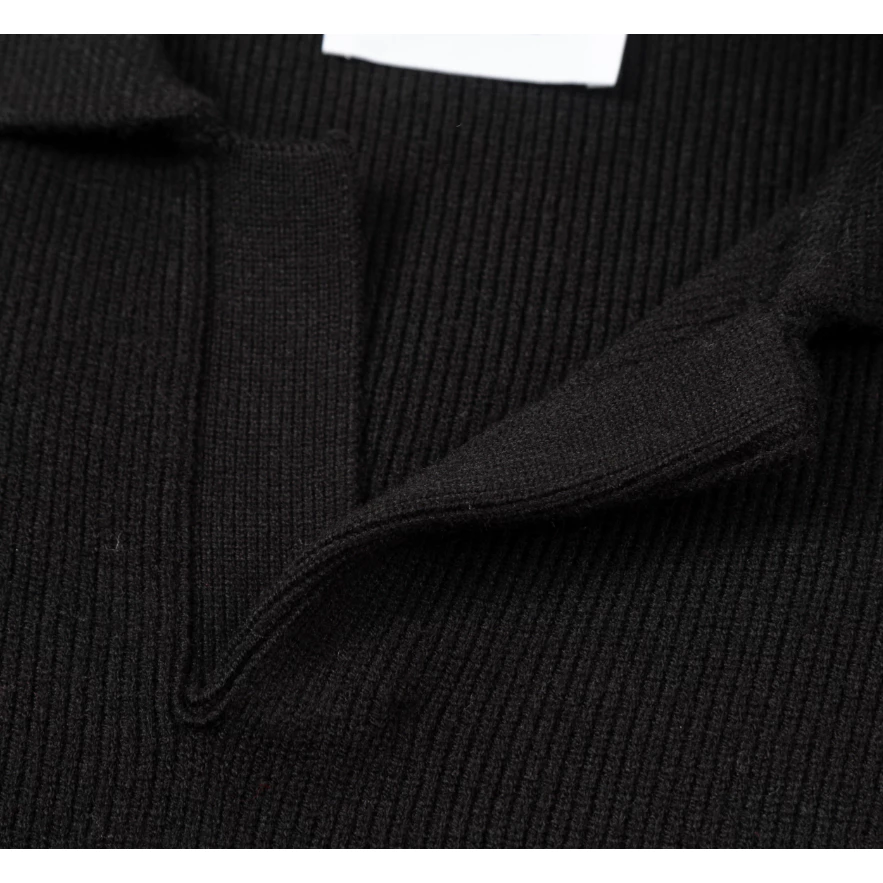 Ami De Coeur small logo knitted collared Sweater