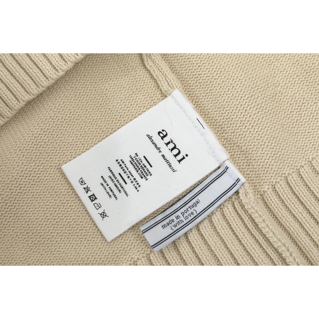 Ami De Coeur big logo knitted v-neck Sweater