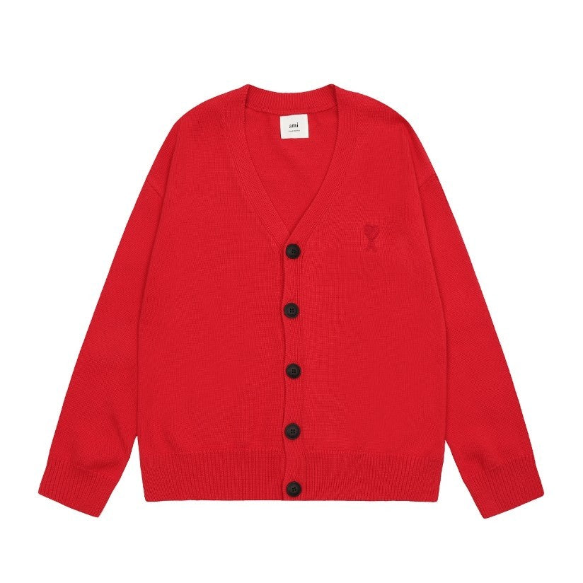 Ami De Coeur small logo Knitted Cardigan