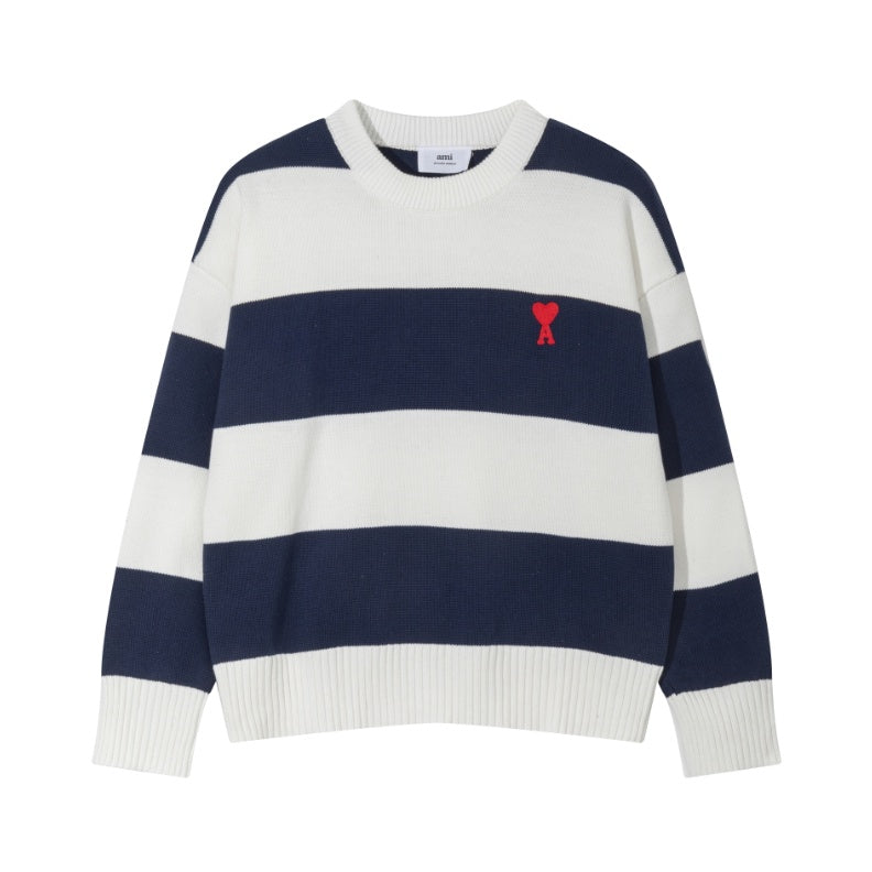 Ami De Coeur big logo stripes Sweater