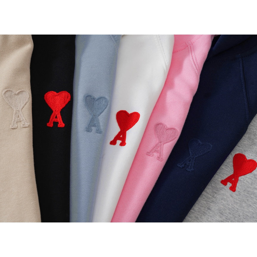 Ami De Coeur mid logo zipped hoodie