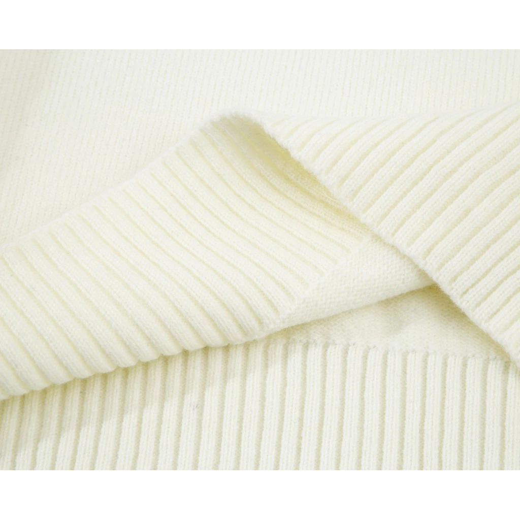 Ami De Coeur big logo white turtle neck Sweater
