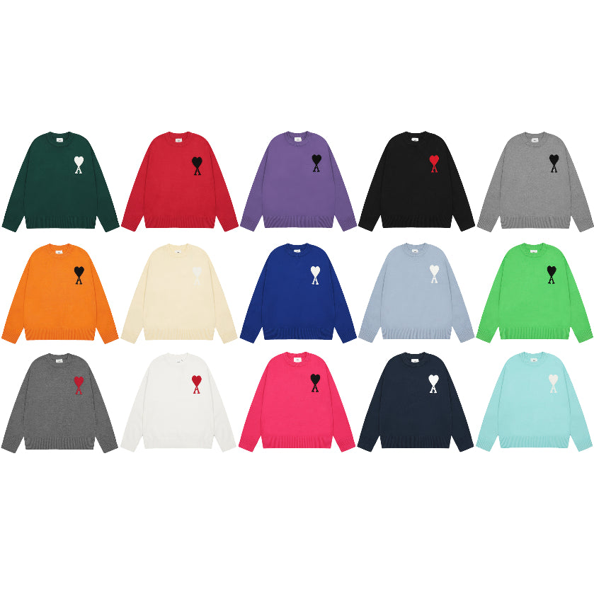 Ami De Coeur big logo knitted Sweater New colors