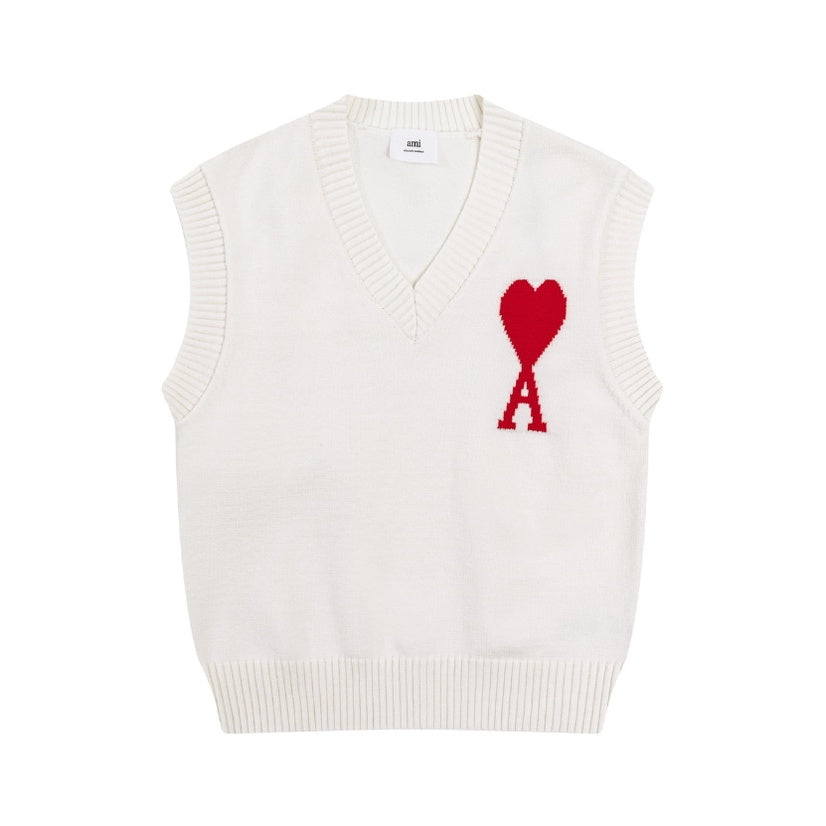 Ami De Coeur knitted Big Logo Vest