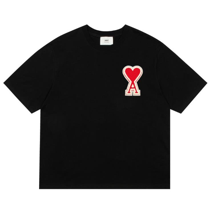 Ami De Coeur patched Big logo T-shirt