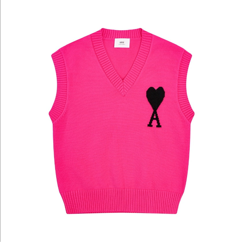 Ami De Coeur knitted Big Logo Vest