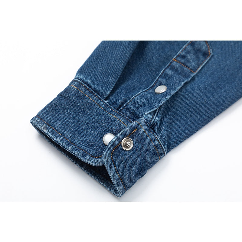 Ami small logo denim long sleeves