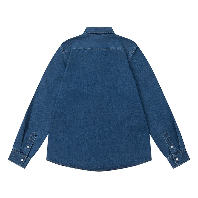 Ami small logo denim long sleeves
