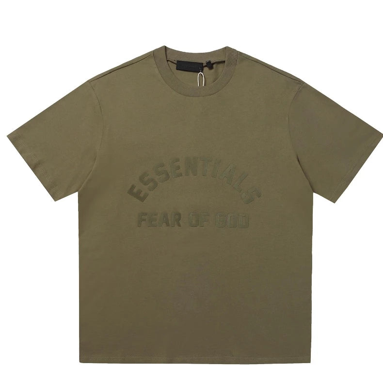 Fear of God Essentials 3D Appliqué Arch logo t-shirt