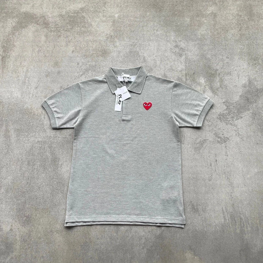 CDG polo shirt gray