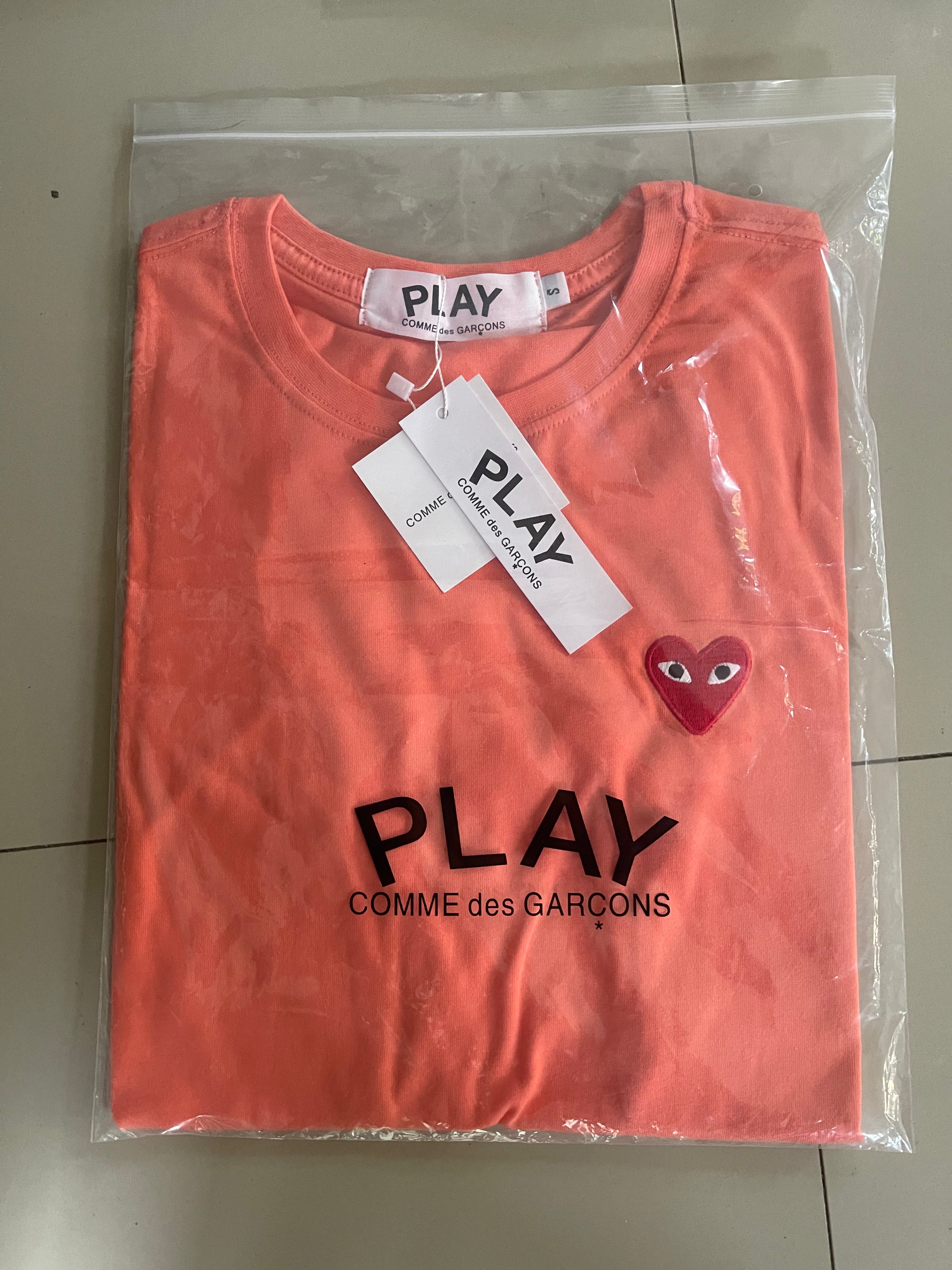 CDG small logo t-shirt pink