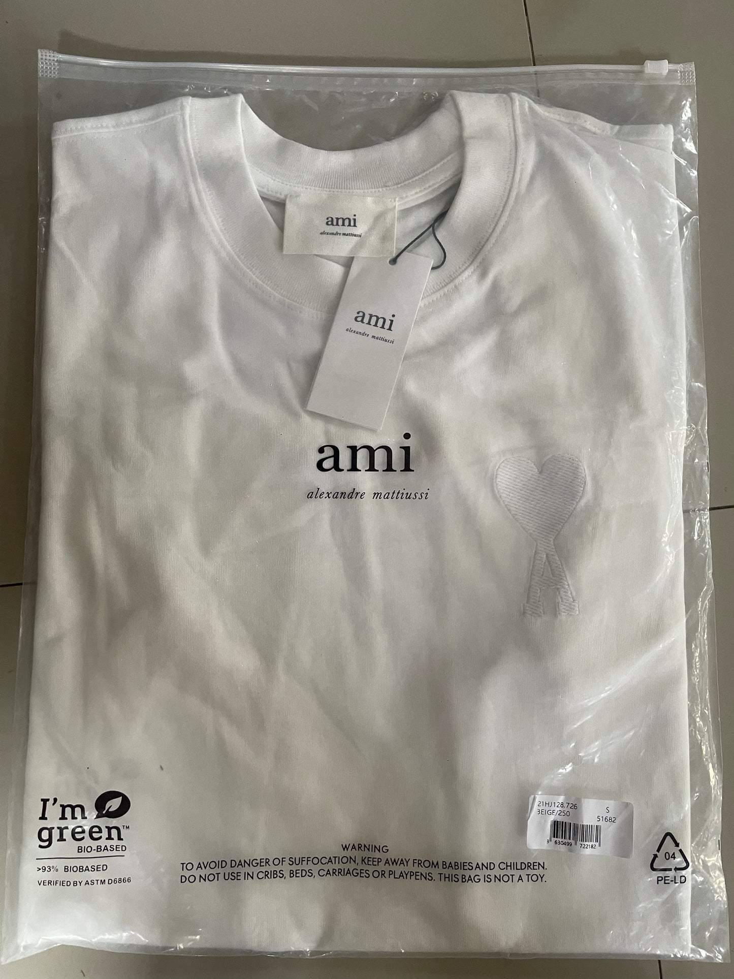 AMI medium logo t-shirt white