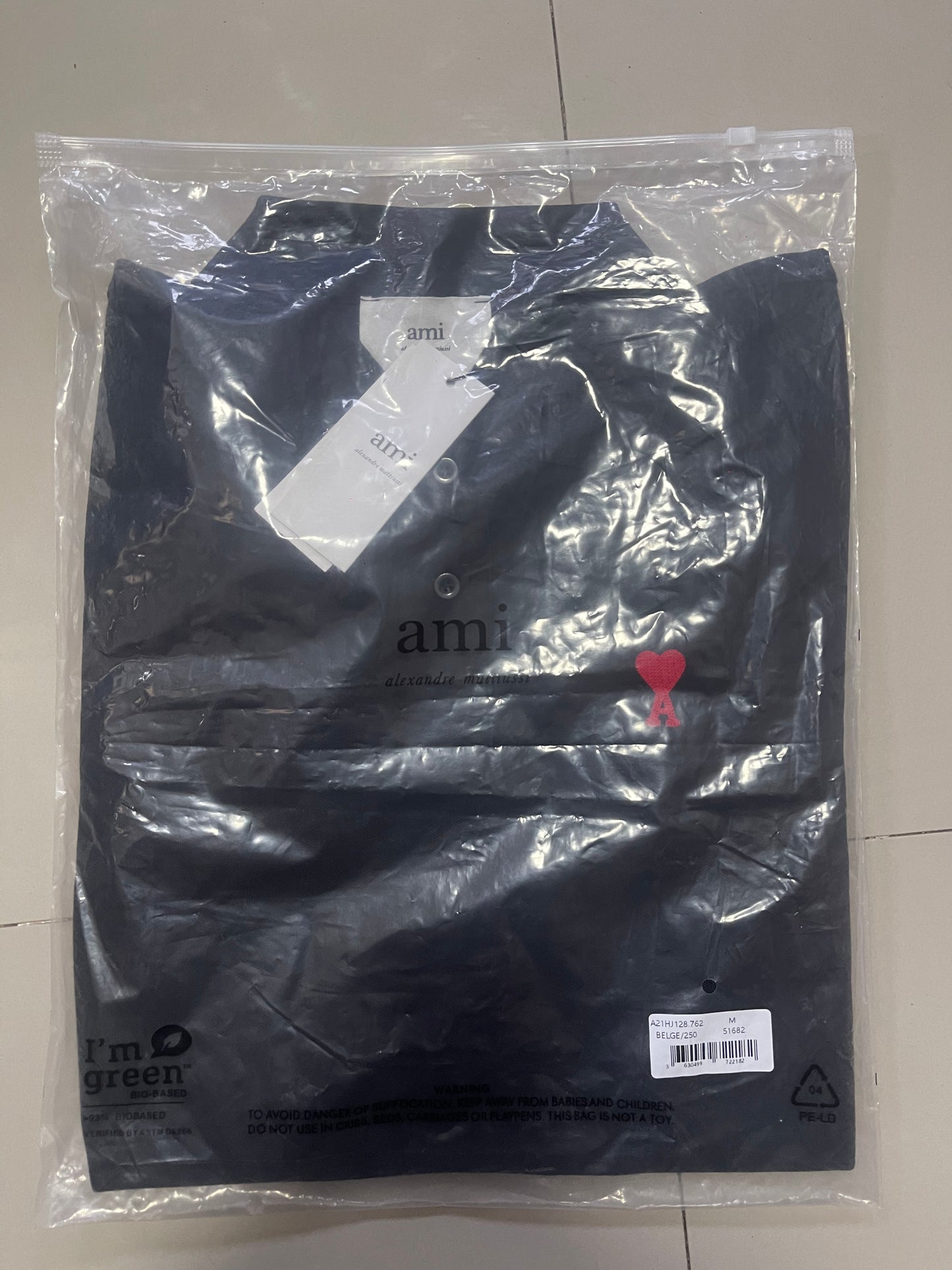 AMI small logo polo shirt Black