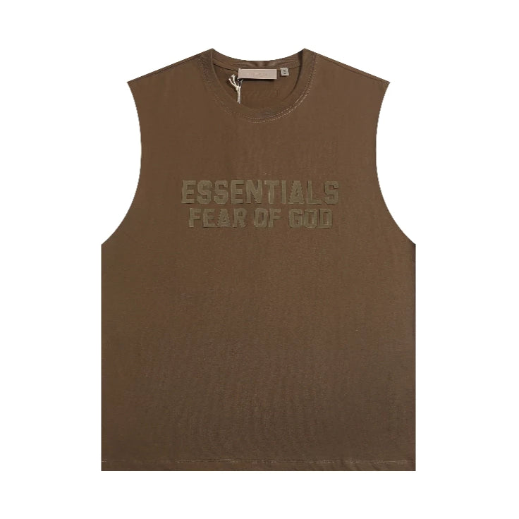 Fear of God Essentials middle logo sleevless top