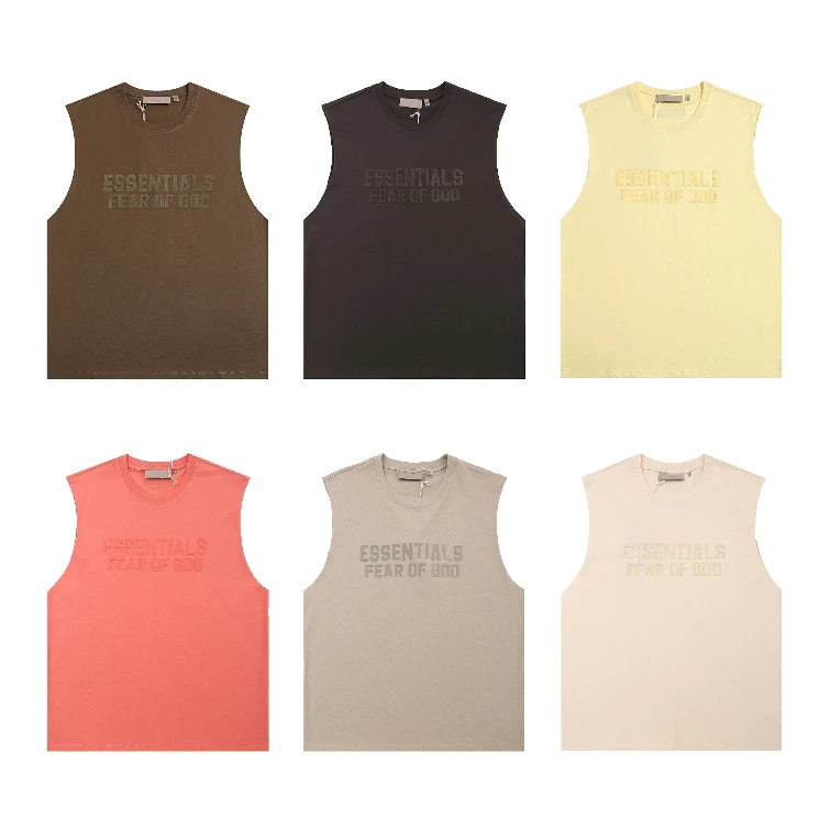 Fear of God Essentials middle logo sleevless top