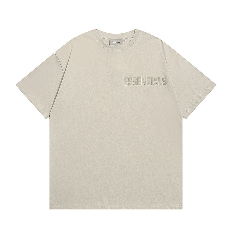 Fear of God Essentials side logo ash