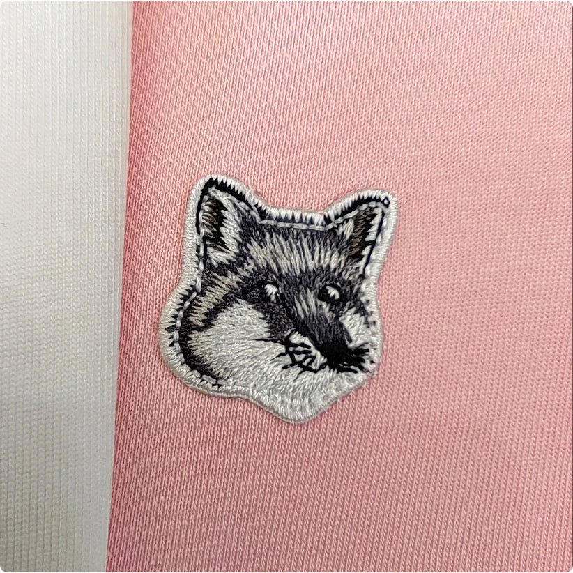 Maison Kitsune single gray logo T-shirt