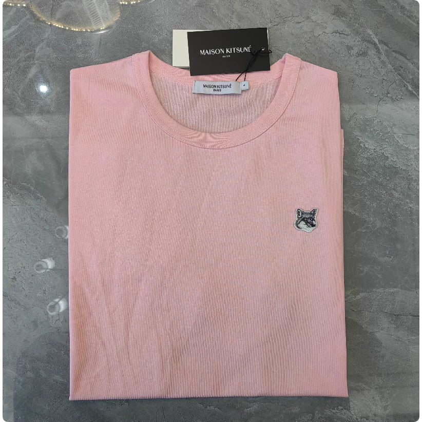 Maison Kitsune single gray logo T-shirt