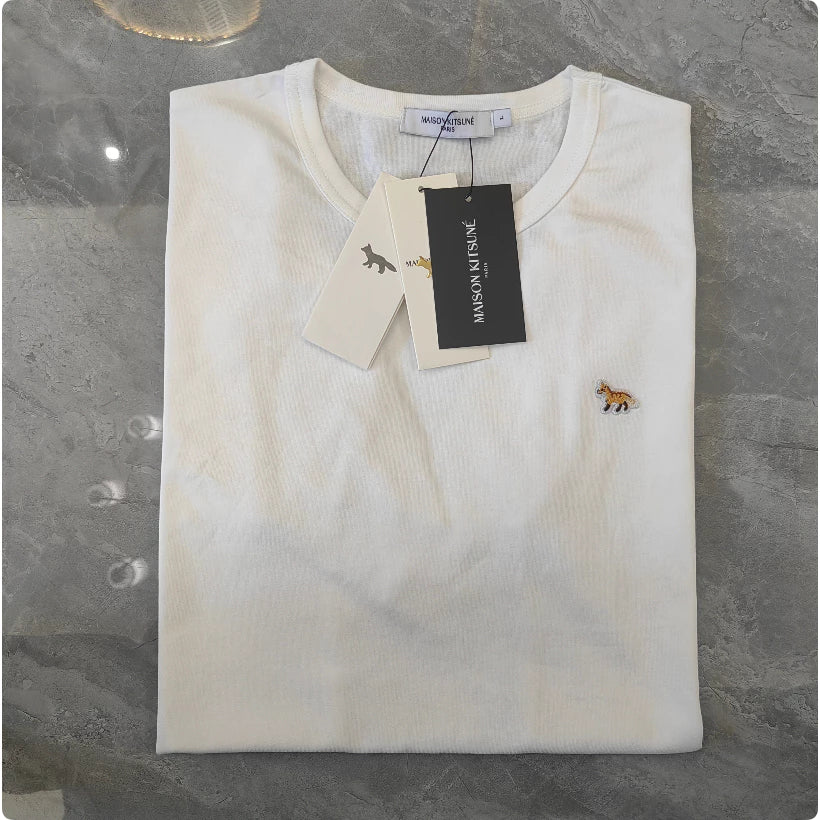 Maison Kitsune small fox logo T-shirt