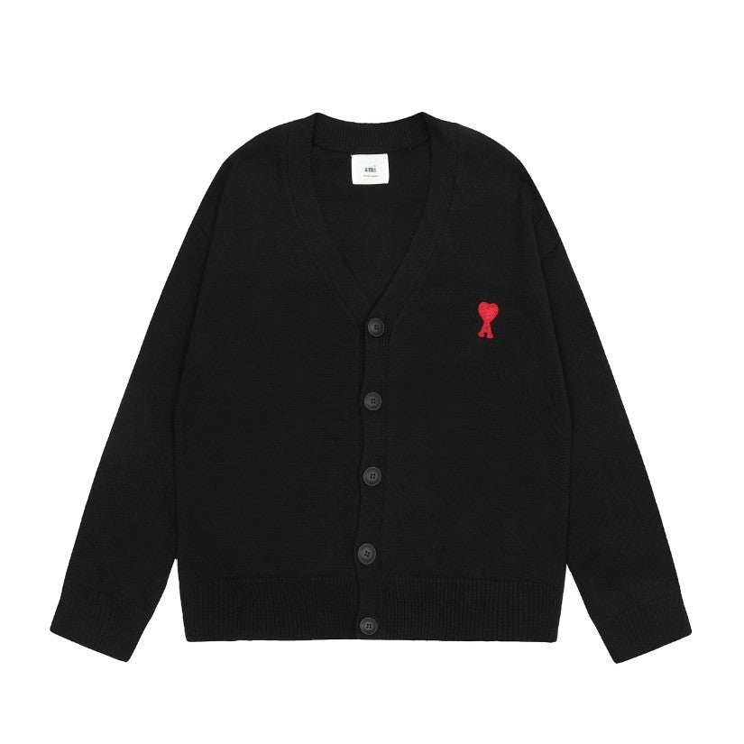 Ami De Coeur small logo Knitted Cardigan – Vibe So Wavy PH
