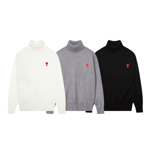 Ami De Coeur small logo turtle neck Sweater