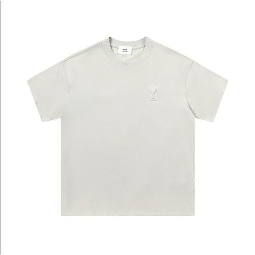Ami De Coeur small logo T-shirt earth tones