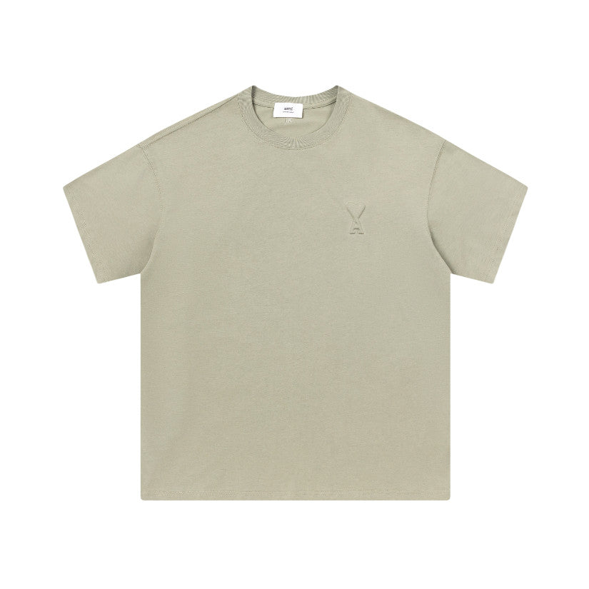 Ami De Coeur small logo T-shirt earth tones