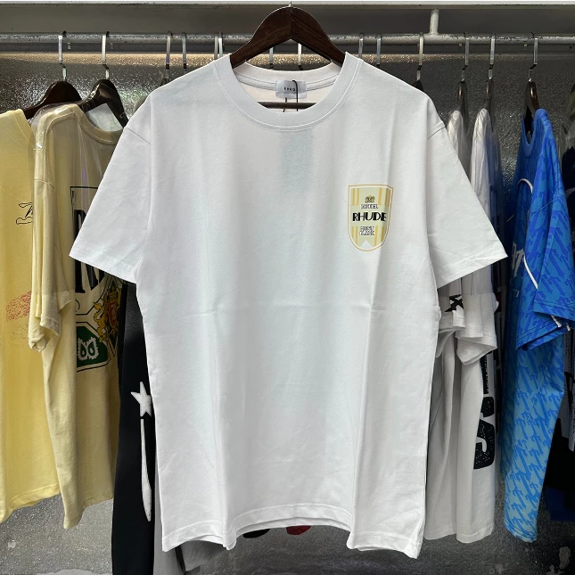 RHUDE Grand Pix Middle Logo tee